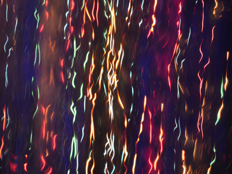 Laser regen aus vielen Farben